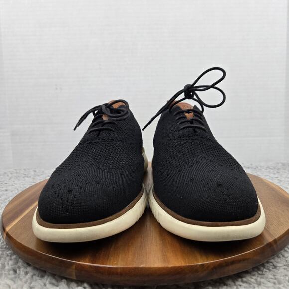 Cole Haan Mens 11M 2.ZeroGrand Black Stitchlite Knit Business Casual Oxford Shoe main image 9